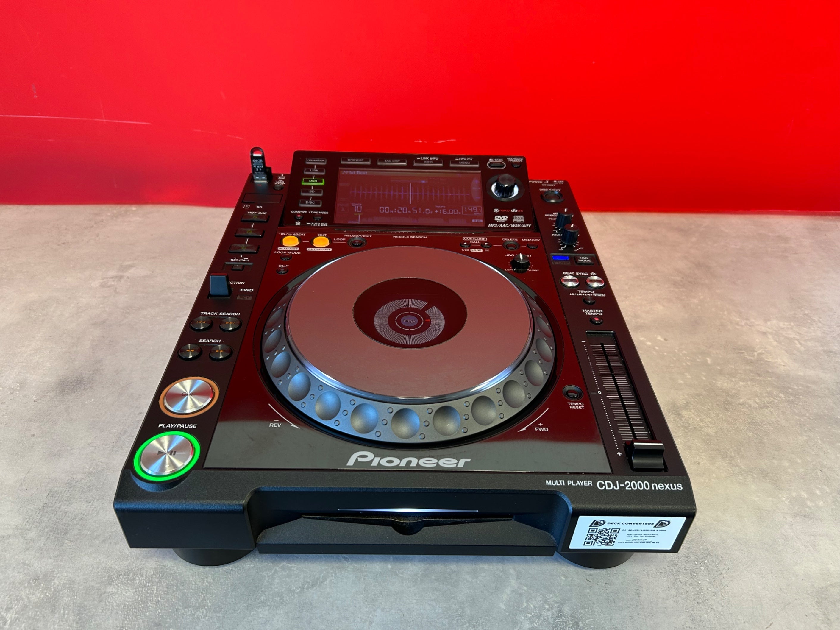 Pioneer CDJ 2000 Nexus DJ Deck - Pre Owned - Deck Converters
