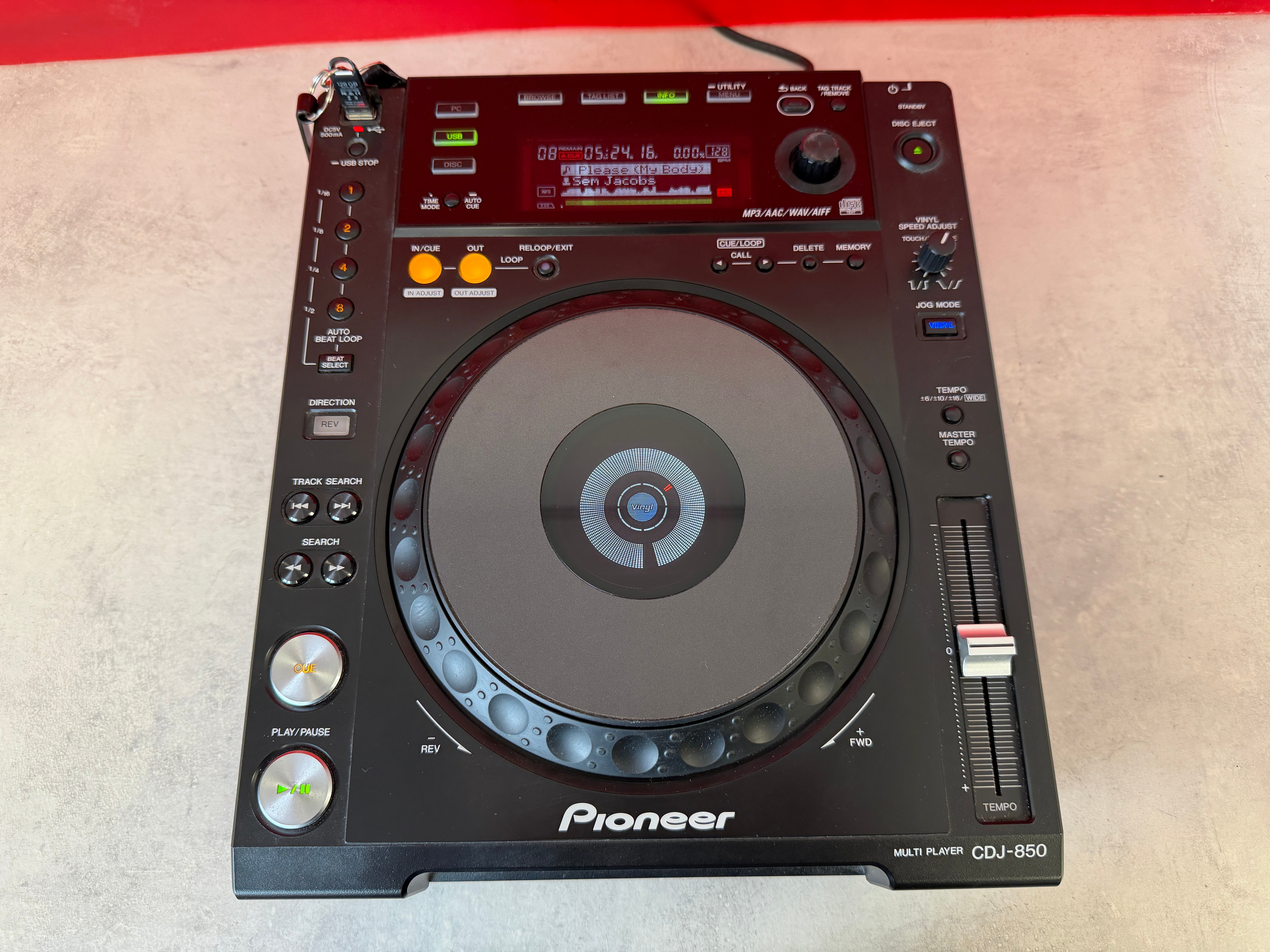 Pioneer CDJ 850 CD USB DJ Deck Black - Deck Converters