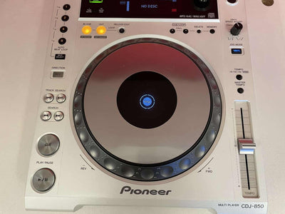 Pioneer CDJ 850 CD USB DJ Deck White - Deck Converters