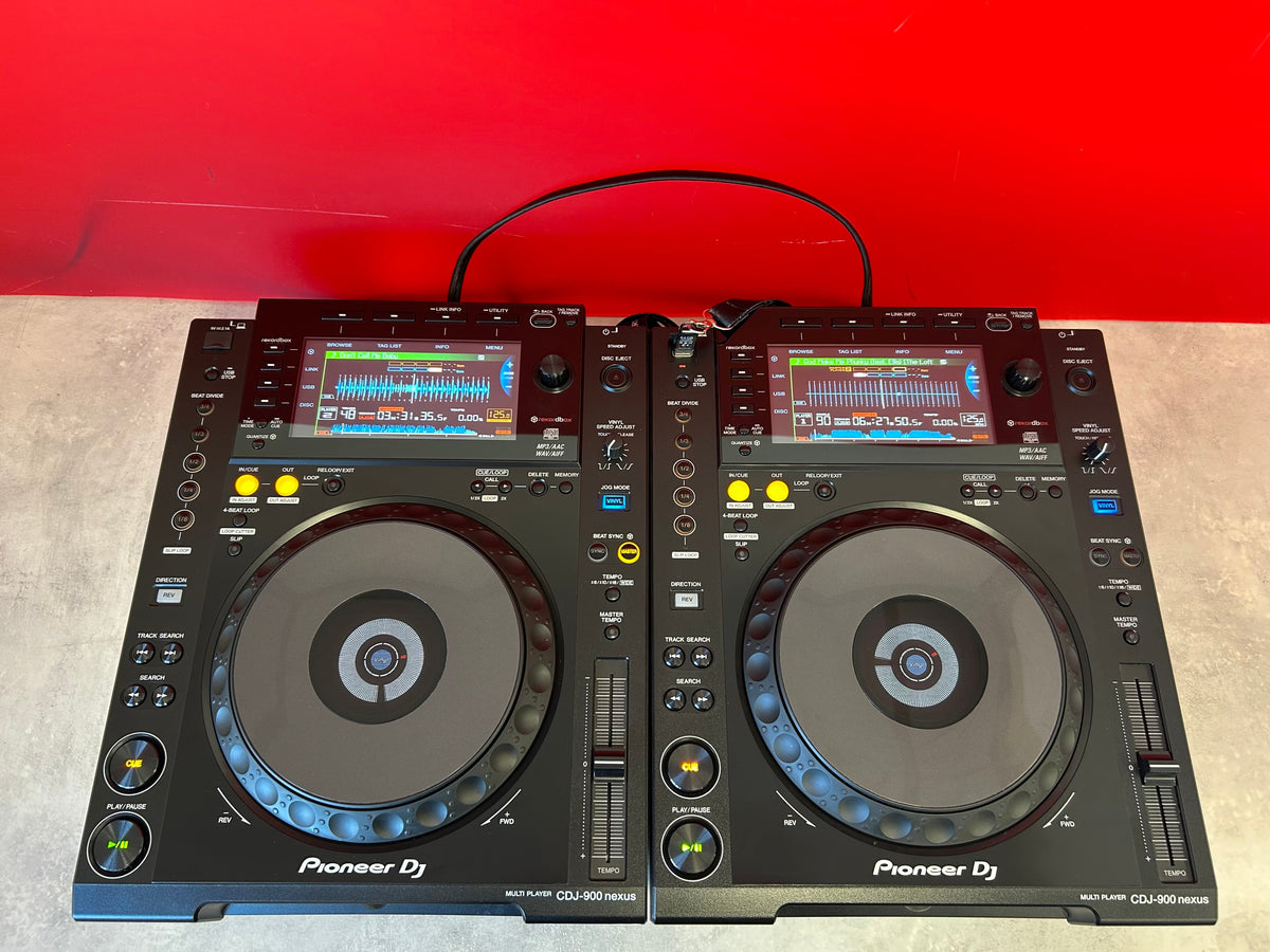Pioneer CDJ 900 Nexus DJ Decks Pair - Pre Owned - Deck Converters