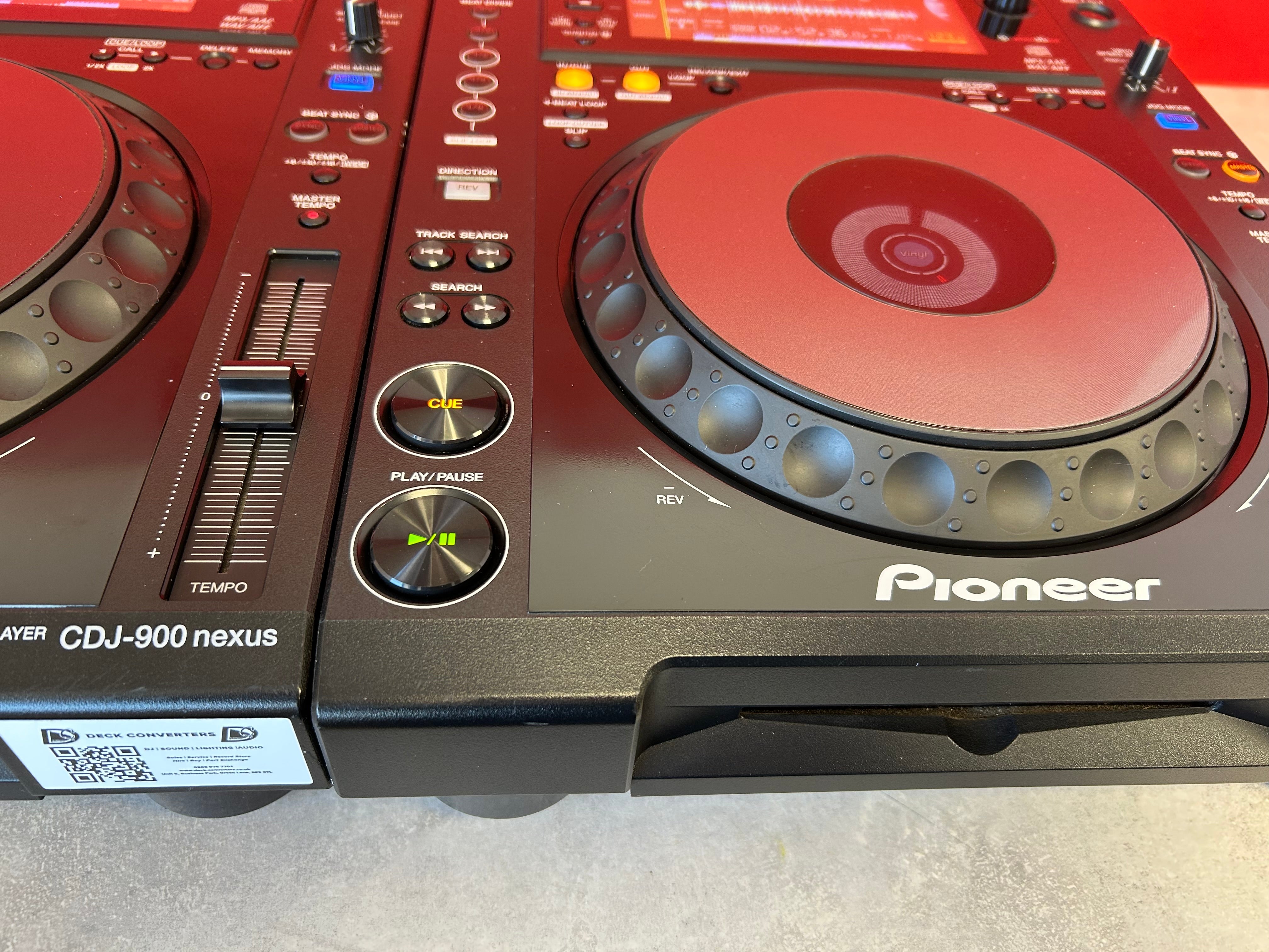 Pioneer CDJ 900 Nexus DJ Decks Pair - Pre Owned - Deck Converters