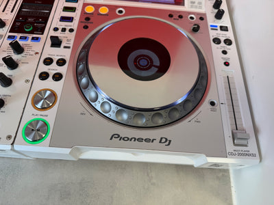 Pioneer DJ CDJ 2000 NXS2 & 900 NXS2 Set Limited Edition White - Pre Owned - Deck Converters