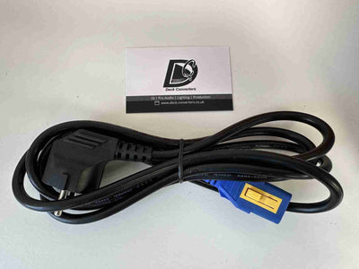 PIONEER DJ DDG1124 Spare Power Cord Blue Locking EU Cable - Deck Converters
