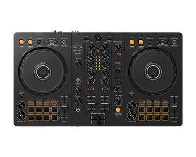 Pioneer DJ DDJ FLX4 DJ Starter Beginner Bundle - White HDJ - CUE1BT - Deck Converters