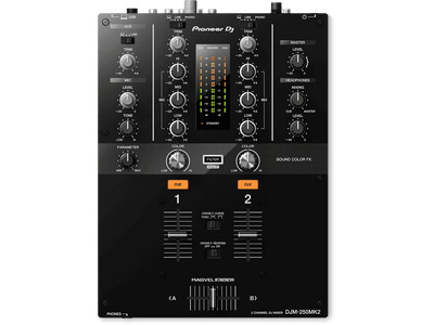 Pioneer DJ DJM 250 MK2 2 Channel Mixer - Black - Deck Converters