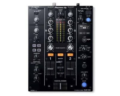 Pioneer DJ DJM 450 2 - Channel DJ Mixer - Deck Converters