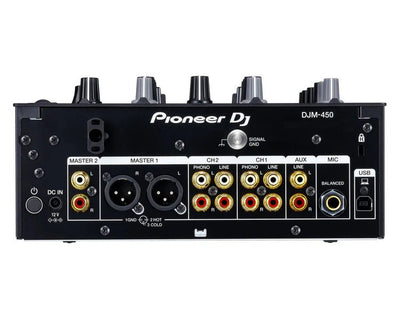 Pioneer DJ DJM 450 2 - Channel DJ Mixer - Deck Converters