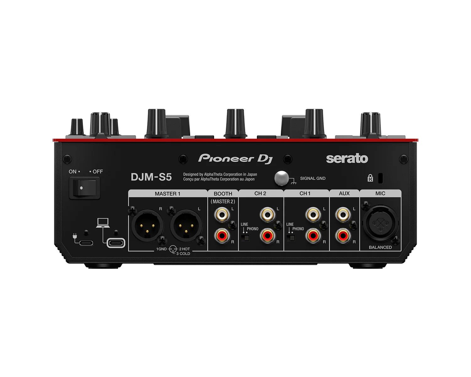 Pioneer DJ DJM - S5 2 - Channel Scratch DJ Battle Mixer for Serato DJ Pro - Deck Converters