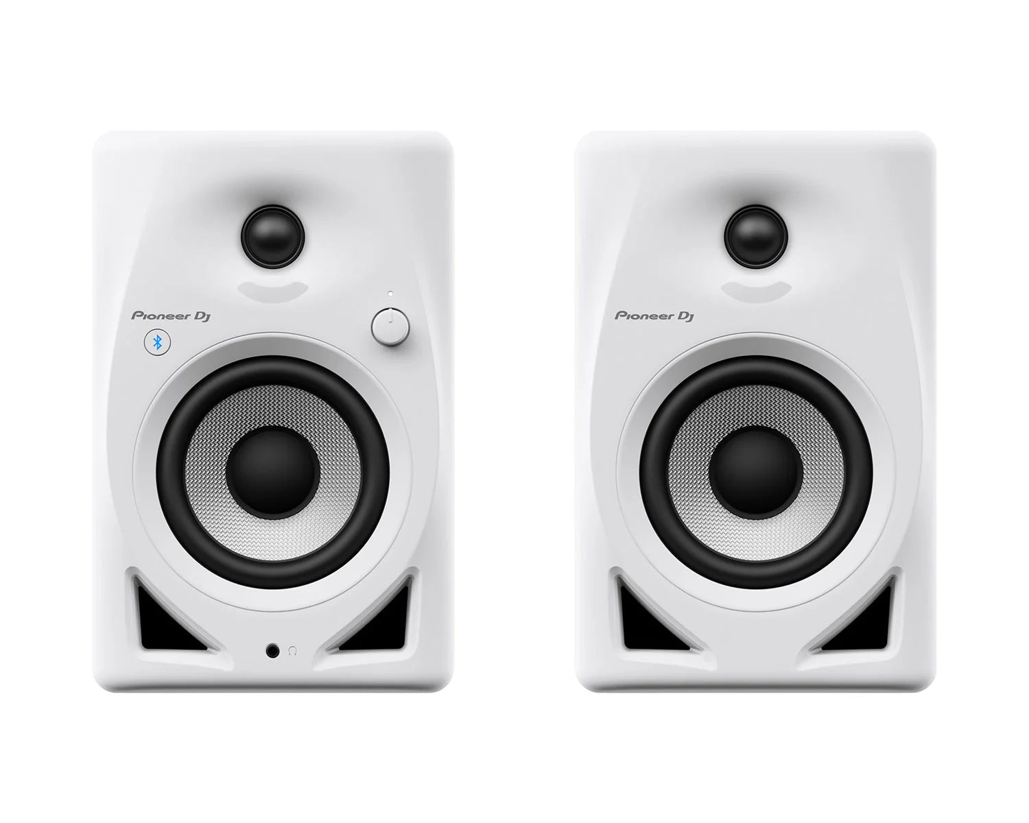 Pioneer DJ DM - 40D - BT - W 4" 2 - Way Class - D Active Monitor Bluetooth PAIR White - Deck Converters