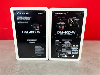 Pioneer DJ DM - 40D - W Monitors PAIR white - Pre Owned - Deck Converters