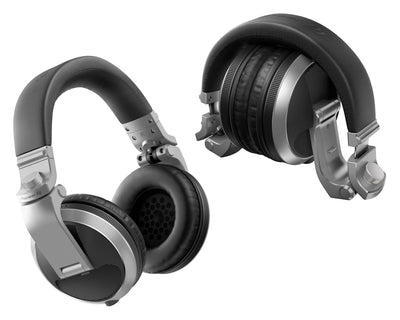 Pioneer DJ HDJX5S Pro DJ 40mm Headphones with Swivel Ear Silver - Deck Converters