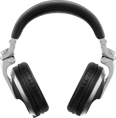 Pioneer DJ HDJX5S Pro DJ 40mm Headphones with Swivel Ear Silver - Deck Converters