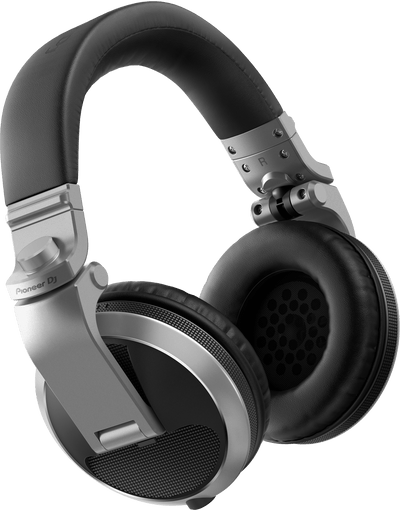 Pioneer DJ HDJX5S Pro DJ 40mm Headphones with Swivel Ear Silver - Deck Converters
