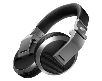 Pioneer DJ HDJX5S Pro DJ 40mm Headphones with Swivel Ear Silver - Deck Converters
