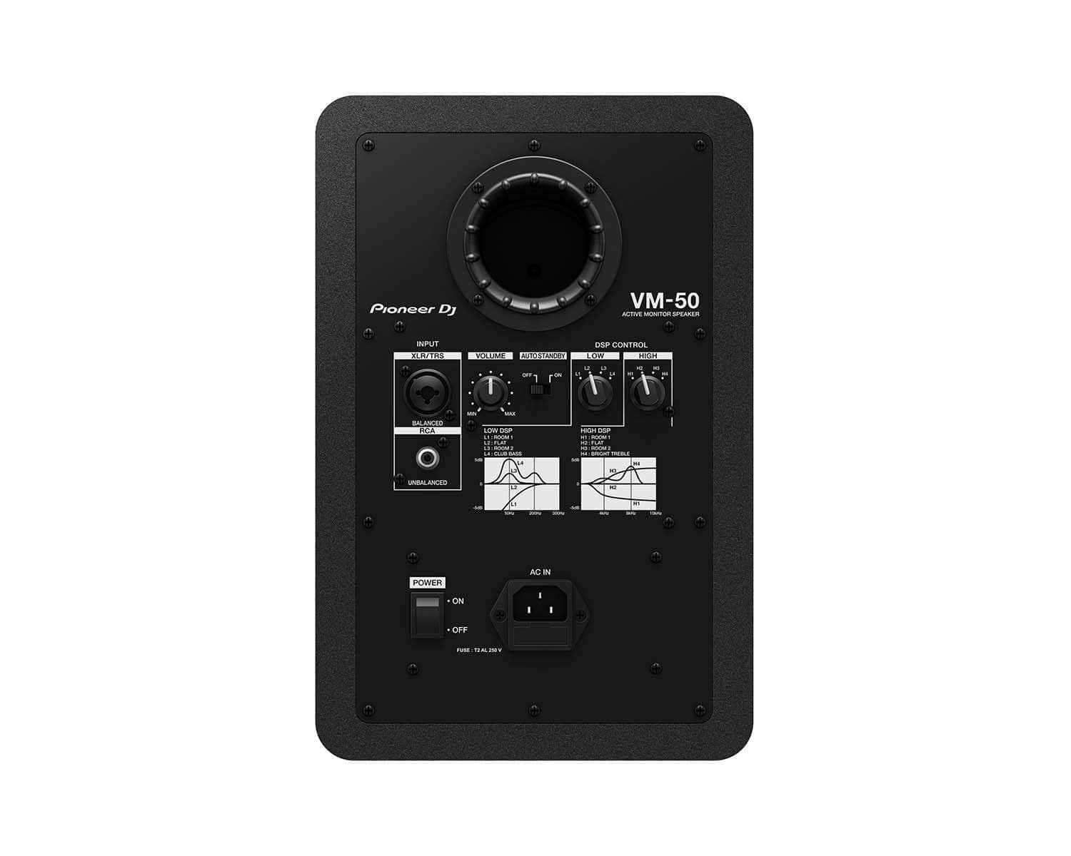 Pioneer DJ VM - 50 5" 2 - Way Active Monitor Speaker Black - Deck Converters