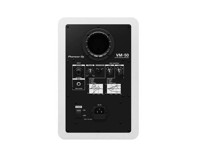 Pioneer DJ VM - 50 5" 2 - Way Active Monitor Speaker White - Deck Converters