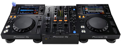 Pioneer DJ XDJ-700 Pair + DJM-450 Complete DJ Setup Bundle - Deck Converters