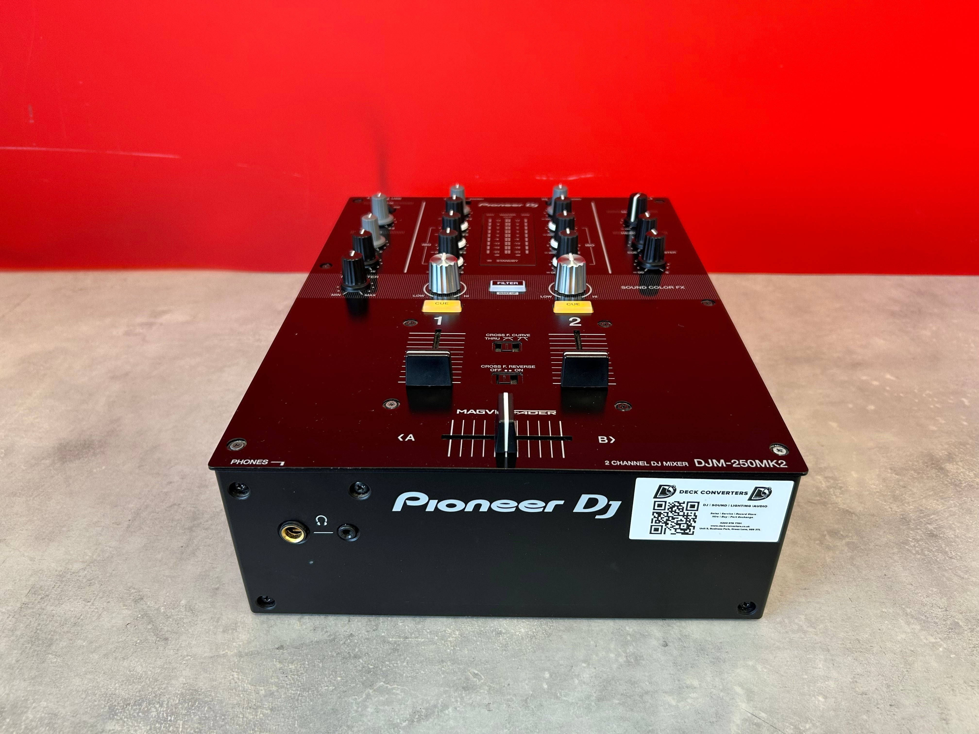 Pioneer DJM 250 MK2 2 Channel Mixer - Black - Pre Owned - Deck Converters
