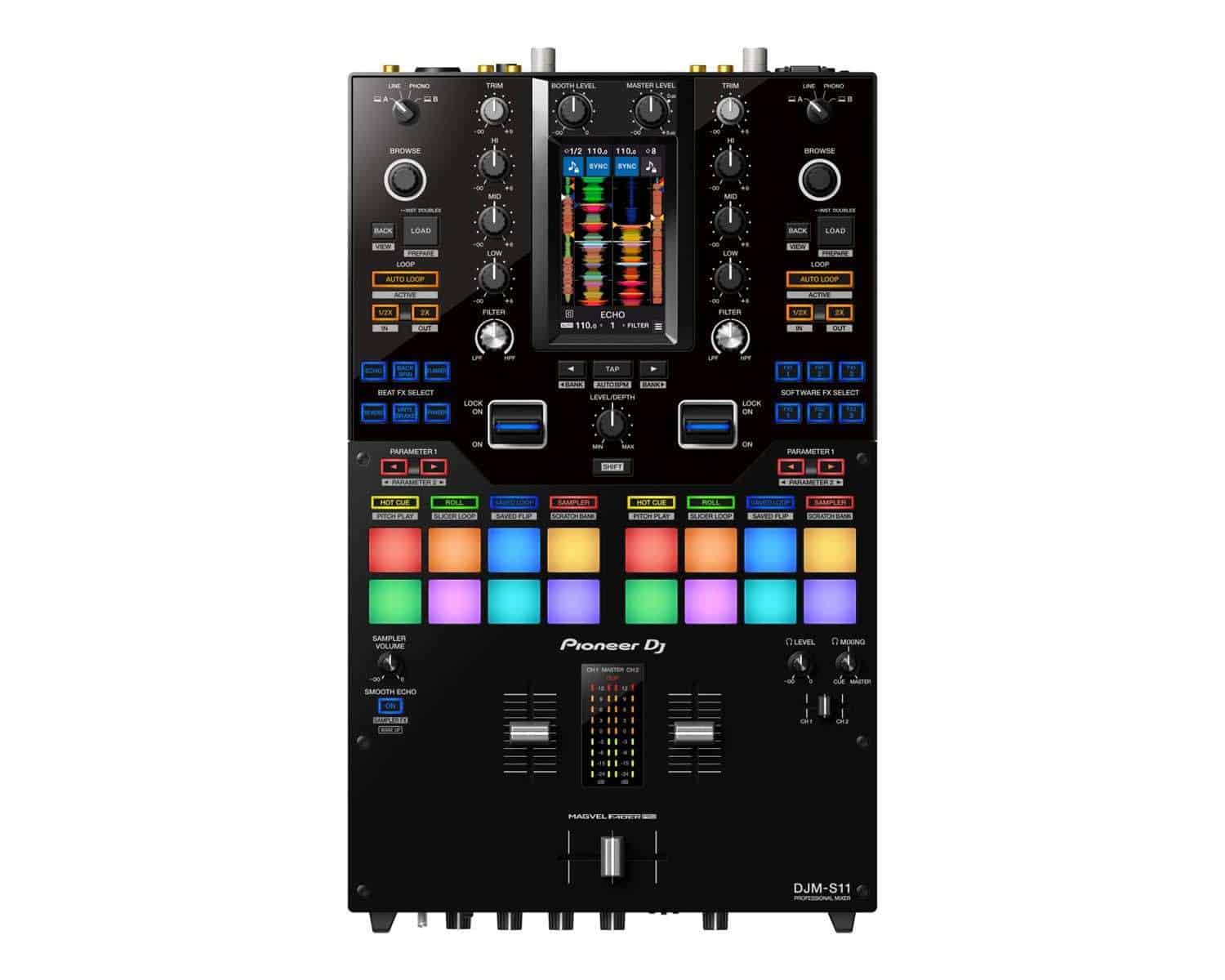Pioneer DJM - S11 2Ch Pro 4 - Deck DJ Battle Mixer - Deck Converters