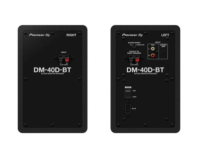 Pioneer DM - 40D - BT Active Monitors + Bluetooth PAIR Black - Deck Converters