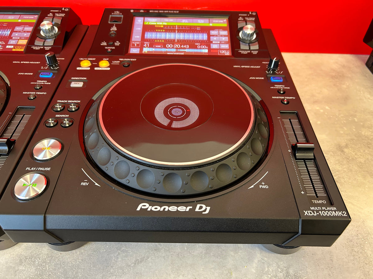 Pioneer XDJ 1000 MK2 Pair - Pre Owned - Deck Converters