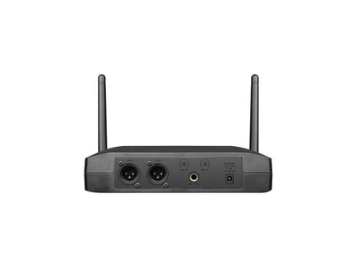 Q Audio QWM - 11 V2 Dual UHF Wireless Handheld Microphone System, Fixed Frequency - Deck Converters