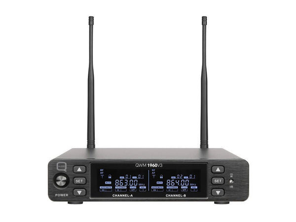 Q Audio QWM 1960 V3 HH, UHF Dual Channel True Diversity Dual Handheld ...