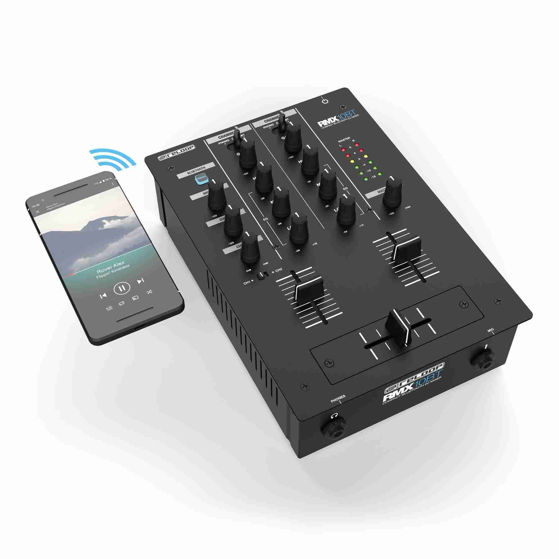 Reloop RMX - 10 BT Bluetooth Mixer - Deck Converters