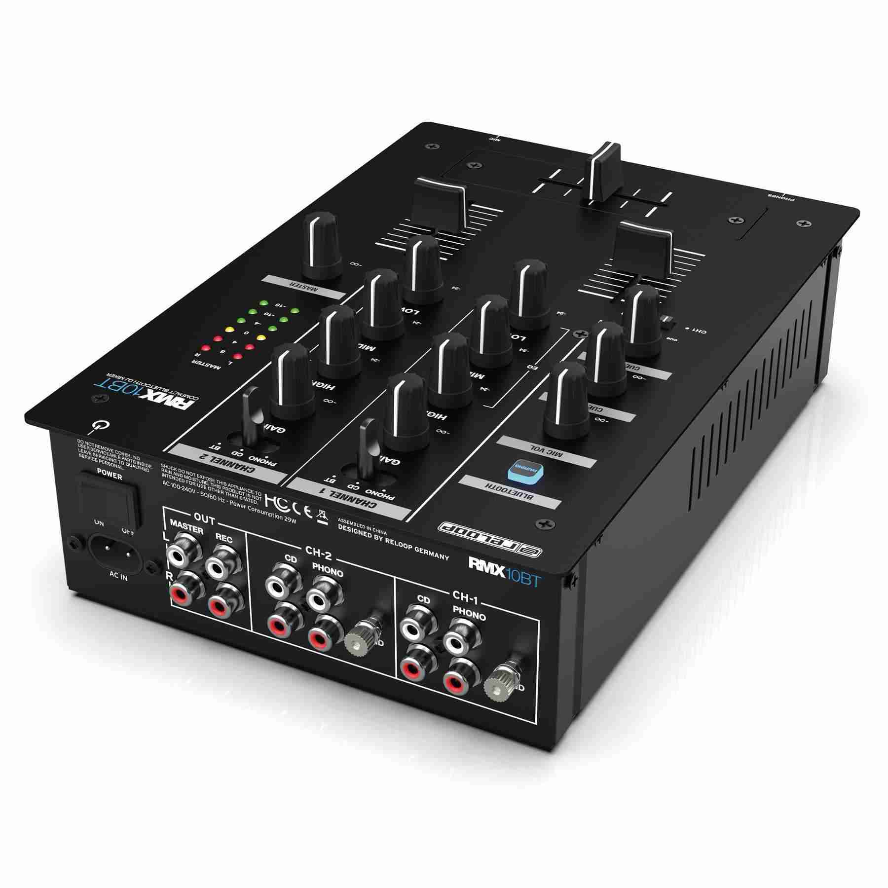 Reloop RMX - 10 BT Bluetooth Mixer - Deck Converters