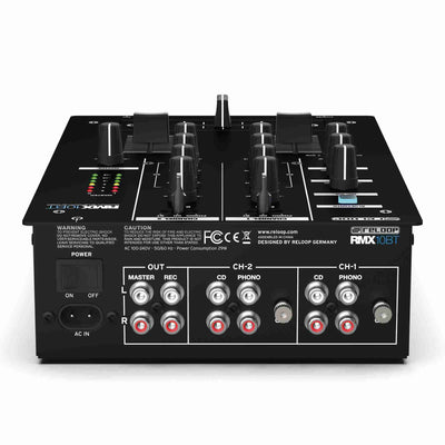 Reloop RMX - 10 BT Bluetooth Mixer - Deck Converters