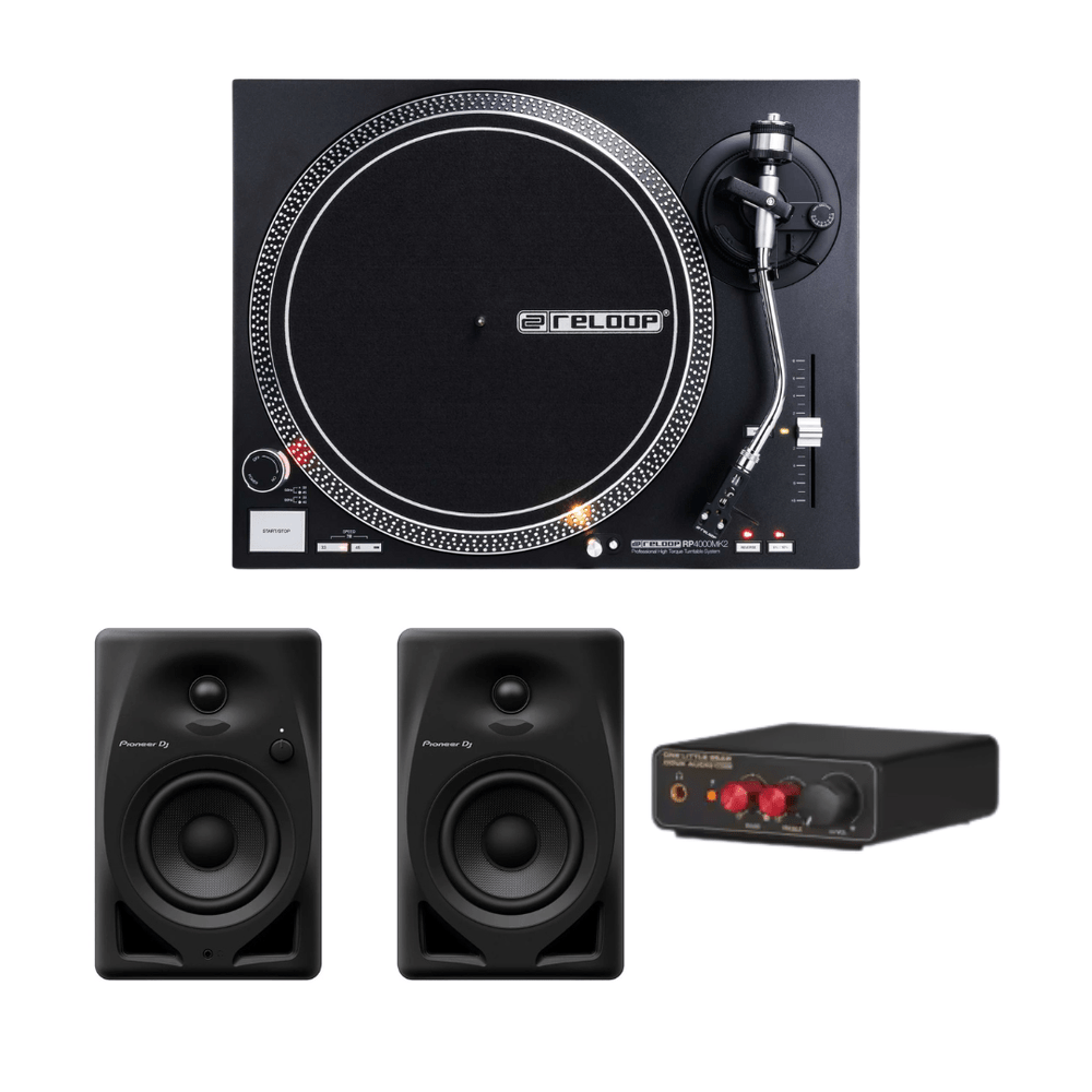 Reloop RP-4000 MK2 Direct Drive Turntable Starter Package – Deck Converters