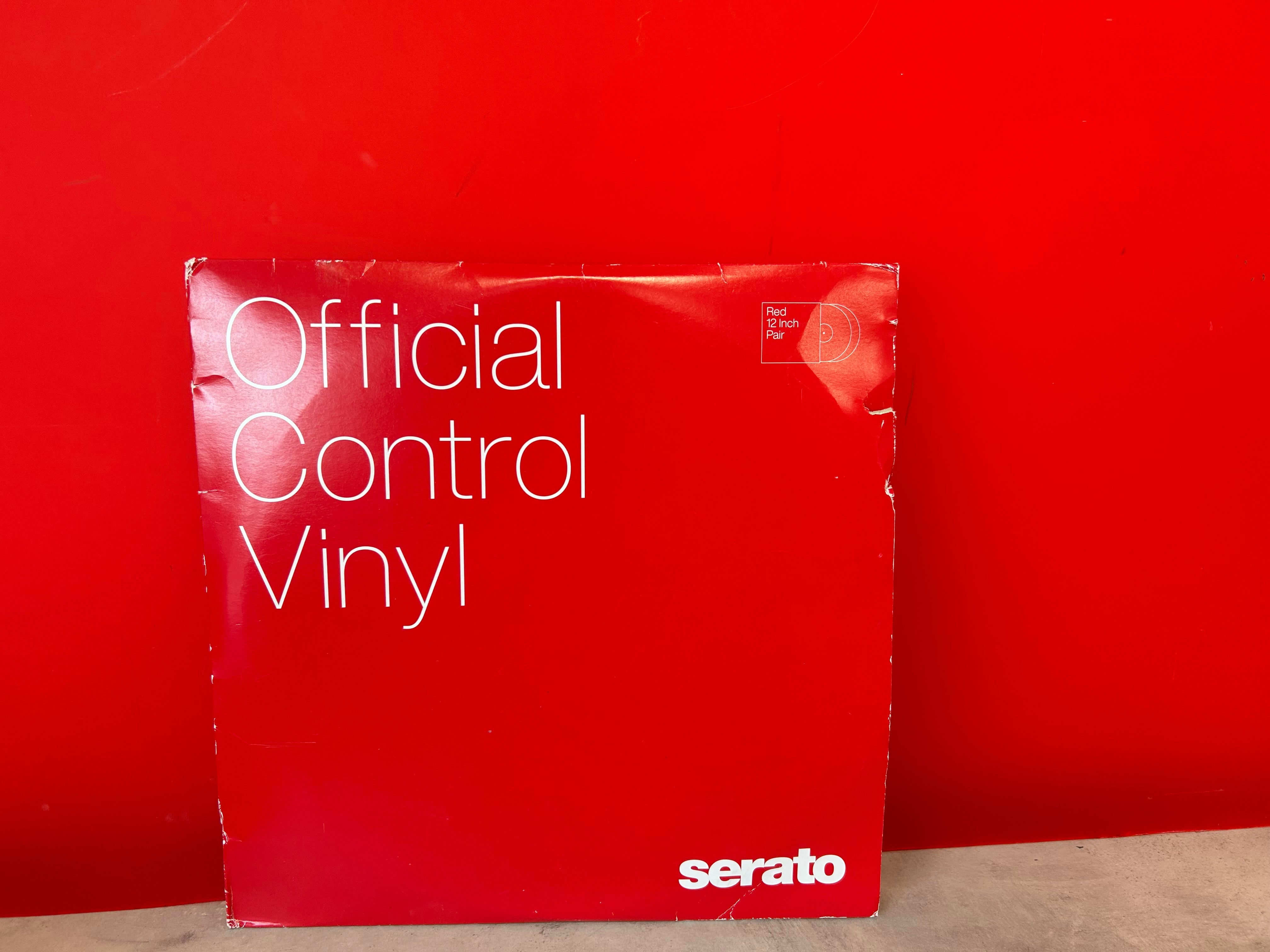Serato 12" Standard Colours Control Vinyl Red (Pair) - Pre Owned - Deck Converters