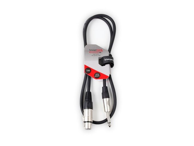 StageCore CORE300 Female XLR to 6.35mm Mono Jack Cable - Deck Converters