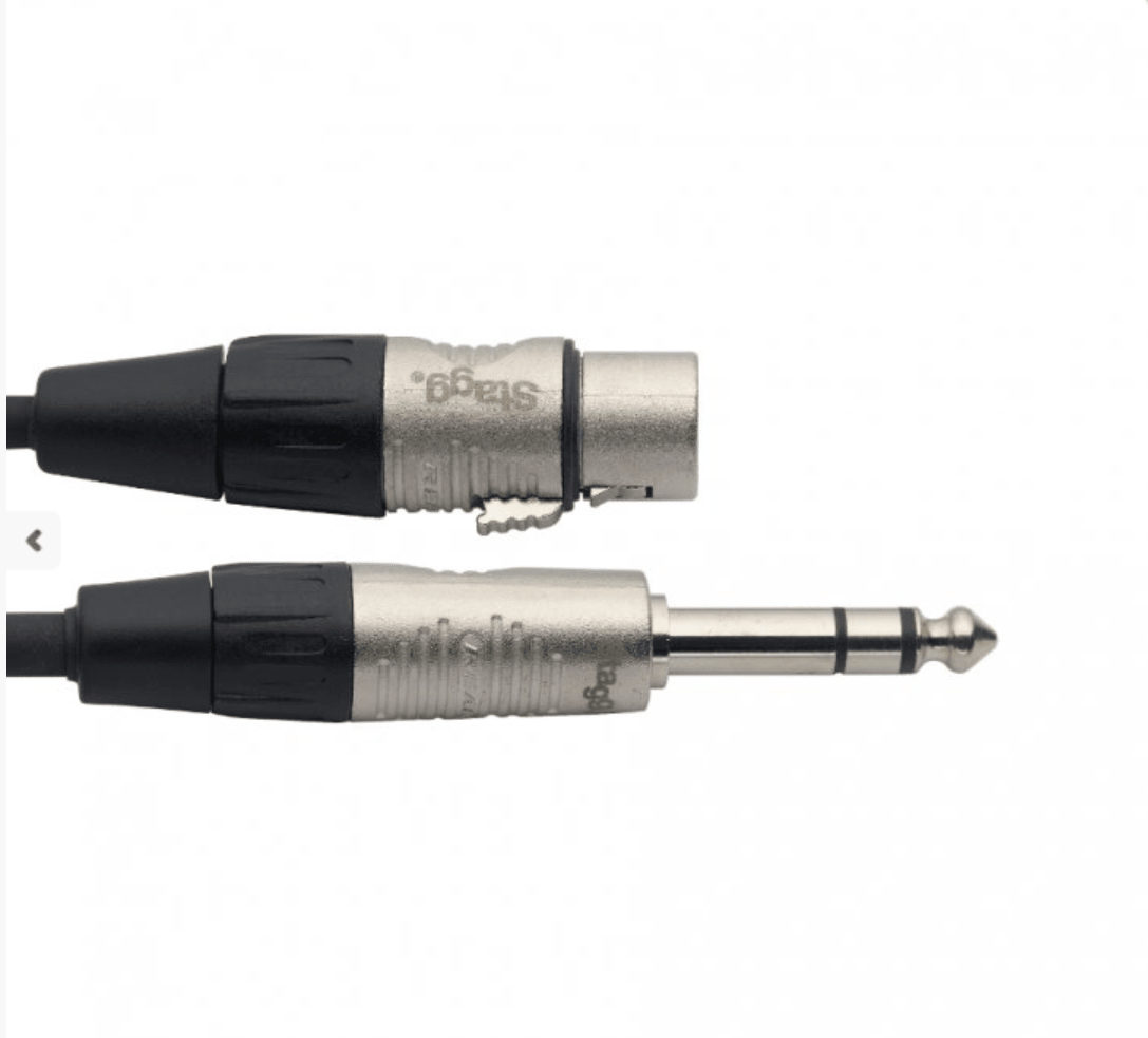 Stagg NAC Audio Cable N Series Audio Cable, Jack/XLR (m/f), Stereo - Deck Converters