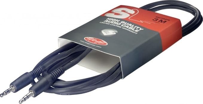 Stagg SAC6MPS Stereo Mini Jack Deluxe Audio Cable 6M - Deck Converters