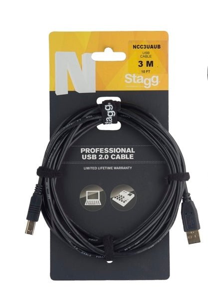 Stagg USB 2.0 cable, USB A/USB B (m/m) - Deck Converters