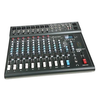 Studiomaster Club XS 12+ 12 Channel Mixing Console with Bluetooth & DSP - Deck Converters