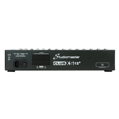 Studiomaster Club XS 12+ 12 Channel Mixing Console with Bluetooth & DSP - Deck Converters