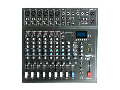 Studiomaster CLUB XS10+ 10 Channel Mixing Console with Bluetooth & DSP - Deck Converters