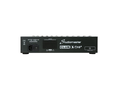 Studiomaster CLUB XS10+ 10 Channel Mixing Console with Bluetooth & DSP - Deck Converters