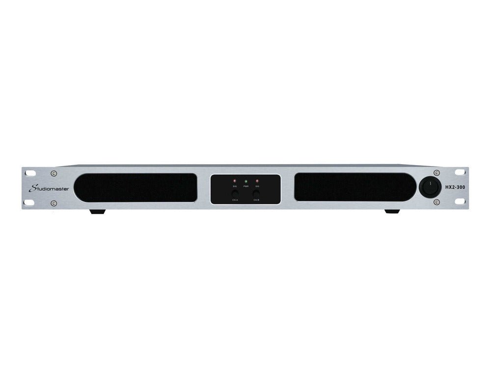 Studiomaster HX2 - 300 - 2x 255W @ 4 Ohm 1U Power Amplifier - Deck Converters