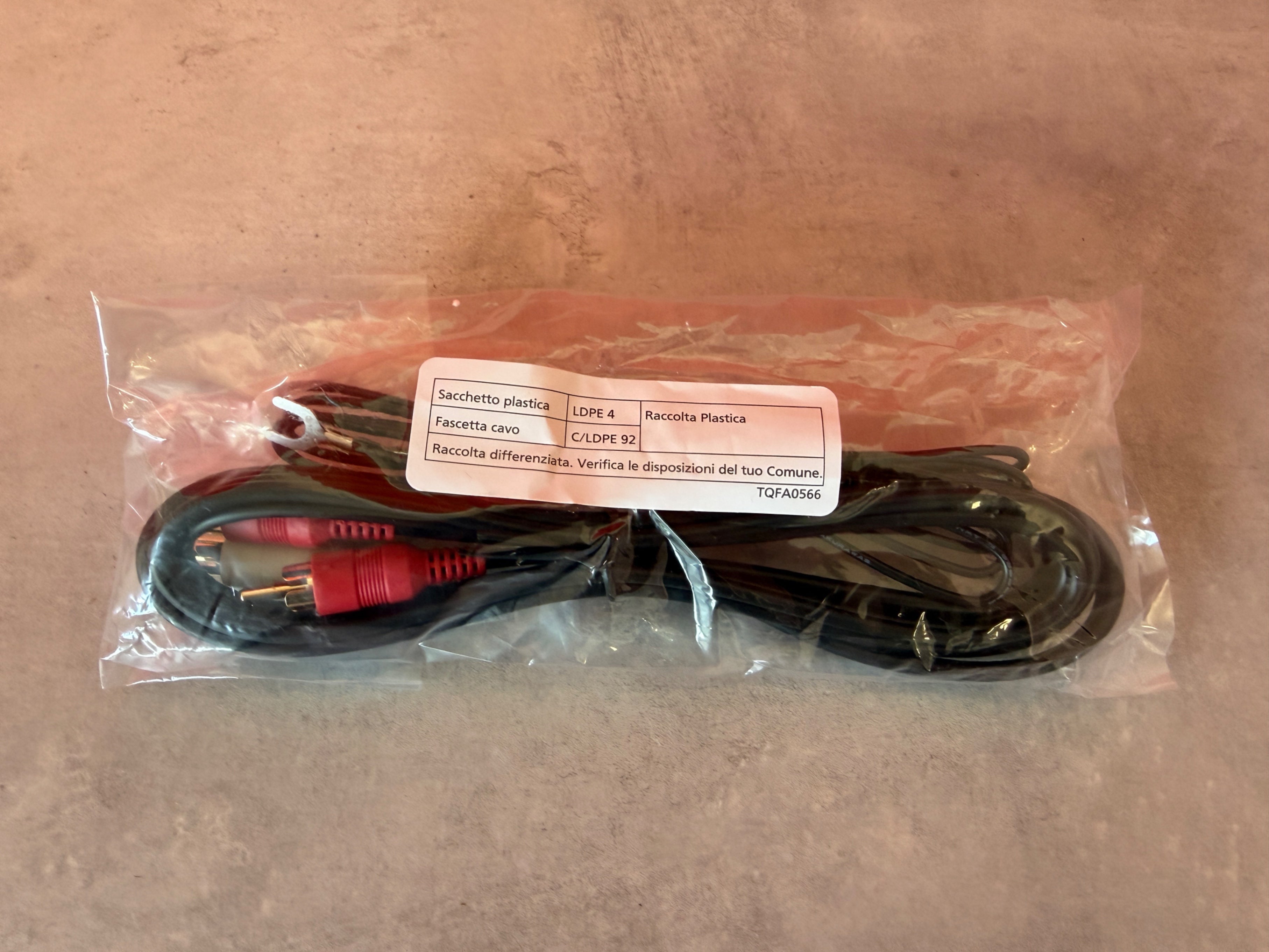 Technics RCA Phono Cable With Detached Ground Cable Set (1.5m) TAQ0036 - Deck Converters