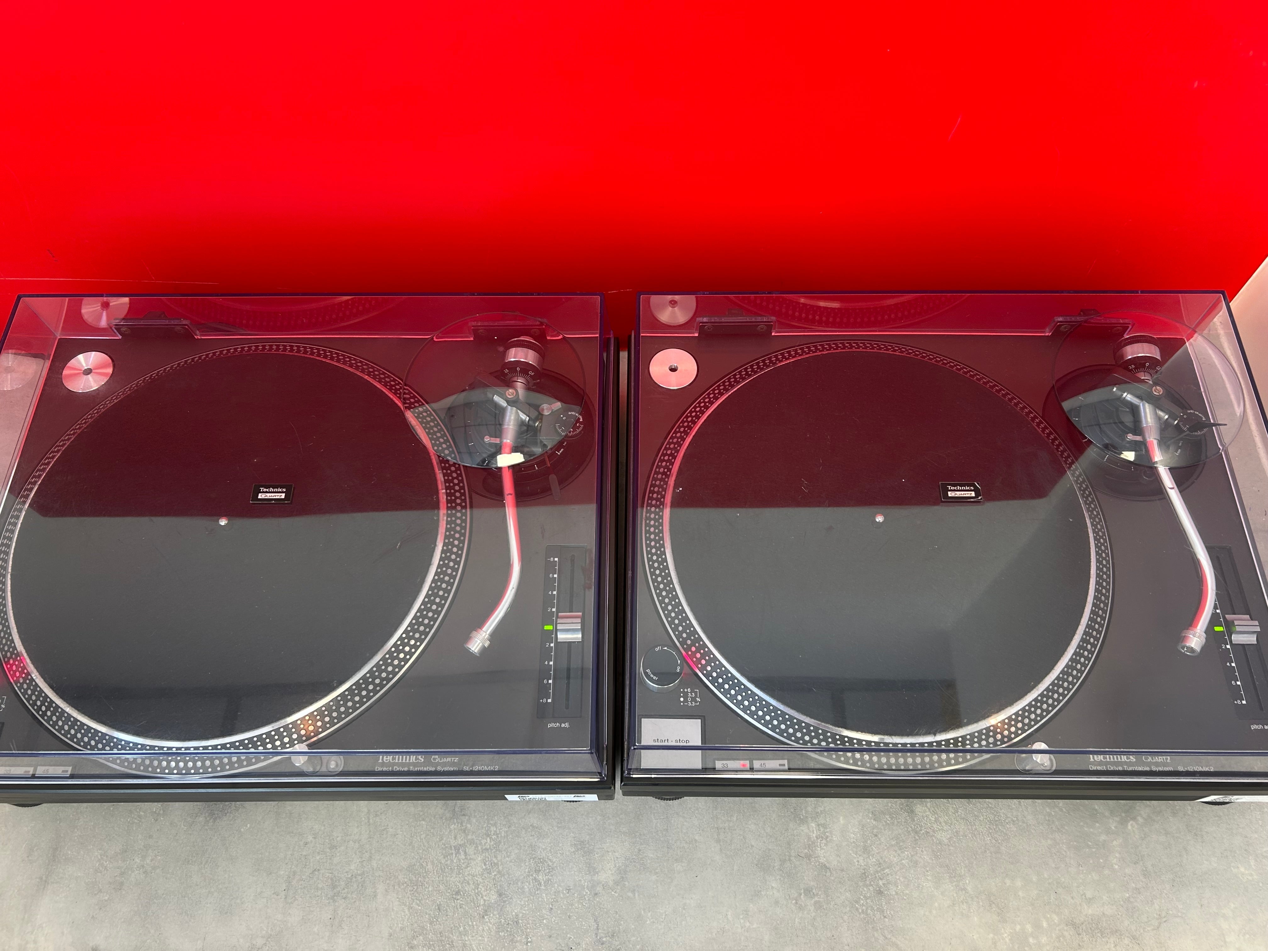 Technics SL 1210 MK2 Turntables Pair - Pre Owned - Deck Converters