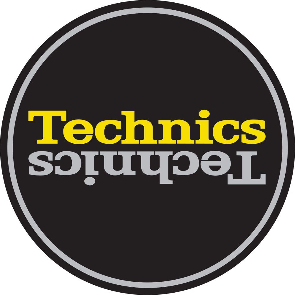 Technics Slipmat Duplex 4: Silver/Yellow Mirror on Black - Deck Converters