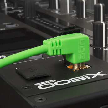 UDG Ultimate Cable USB 2.0 Type A - B Angled 3M - Green - Deck Converters
