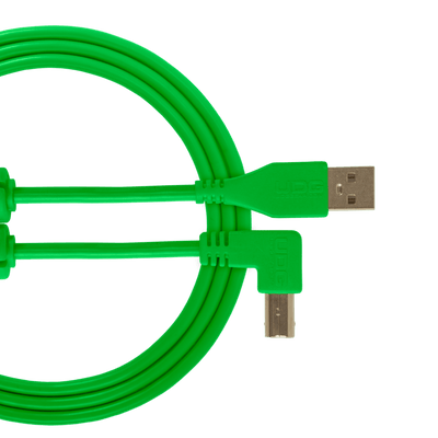 UDG Ultimate Cable USB 2.0 Type A - B Angled 3M - Green - Deck Converters