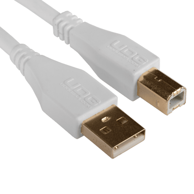 UDG Ultimate Cable USB 2.0 Type A - B Straight 1M - White - Deck Converters
