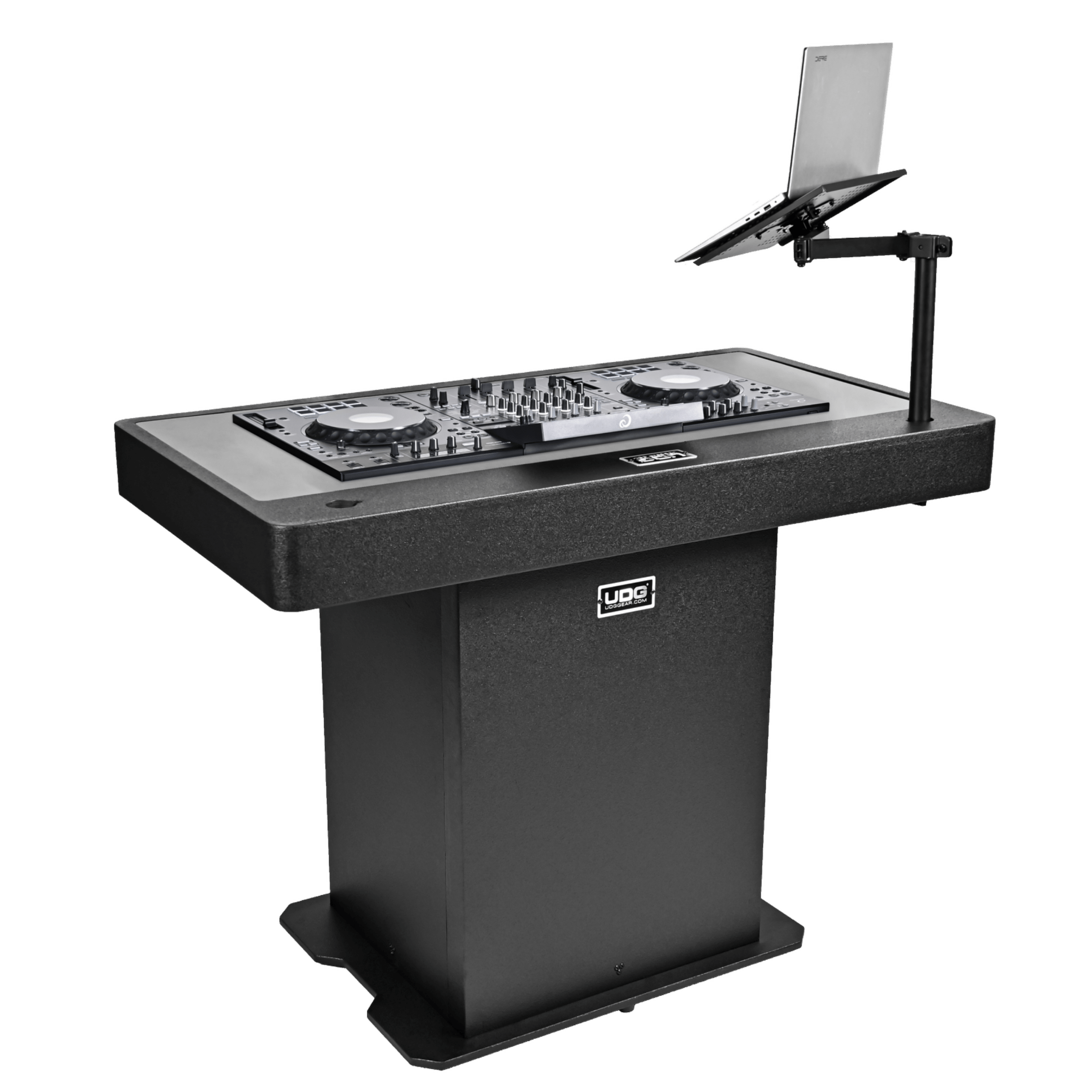UDG Ultimate DJ Podium Workstation Black | Professional Modular DJ Podium - Deck Converters