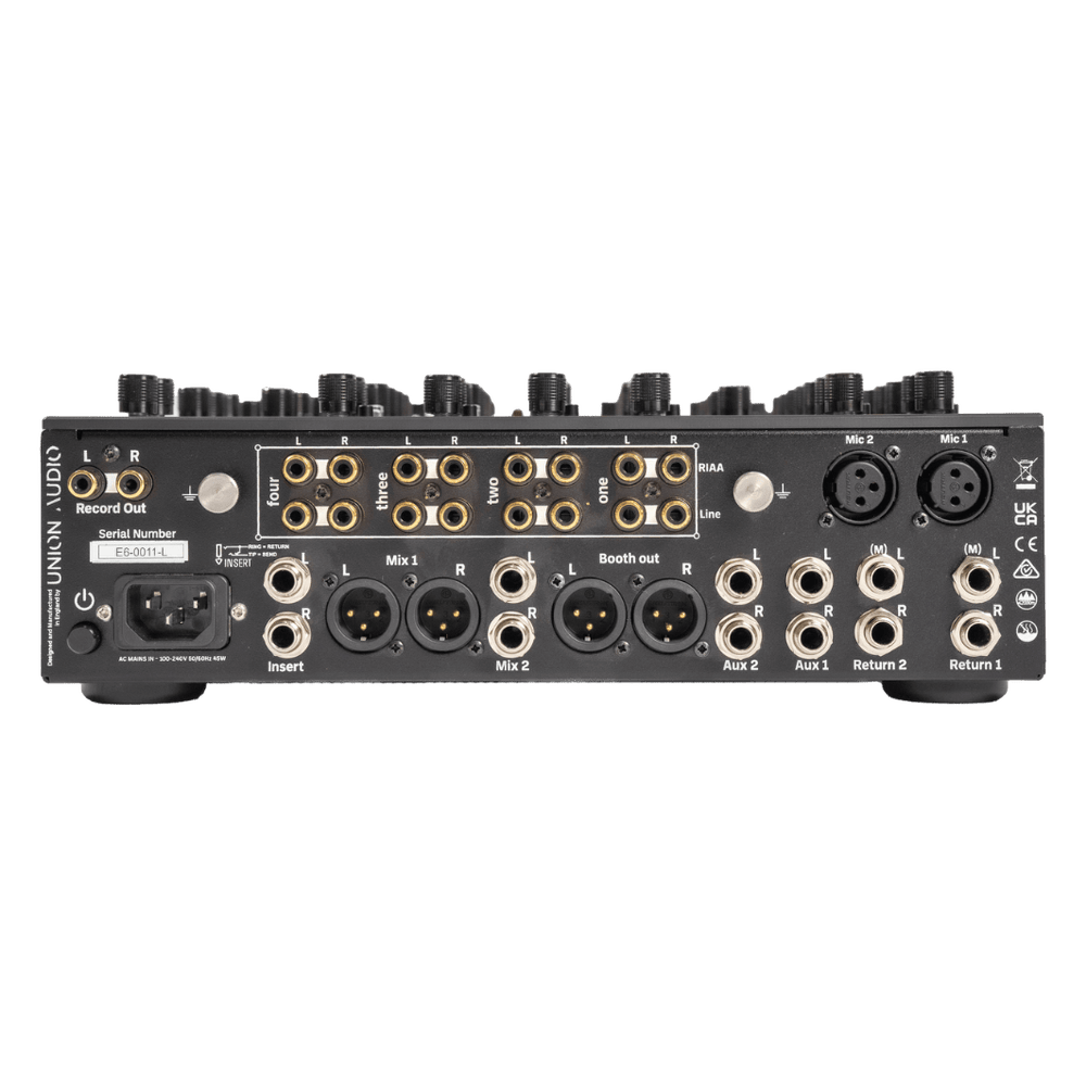 Union Audio ELARA.6 Linear 6 Channel Linear Mixer - Black – Deck Converters