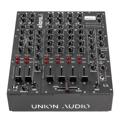 Union Audio ELARA.6 Linear 6 Channel Linear Mixer - Black - Deck Converters